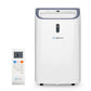 14,000 BTU 4-in-1 Portable Air Conditioners for Rooms Up to 700 Sq.Ft, Remote Control, Window Installation Kit Included