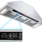 900 CFM Insert Range Hood Smart Voice/Gesture/Touch Control,4 Speed Exhaust Fan, Charcoal Filter, Ducted/Ductless Convertible