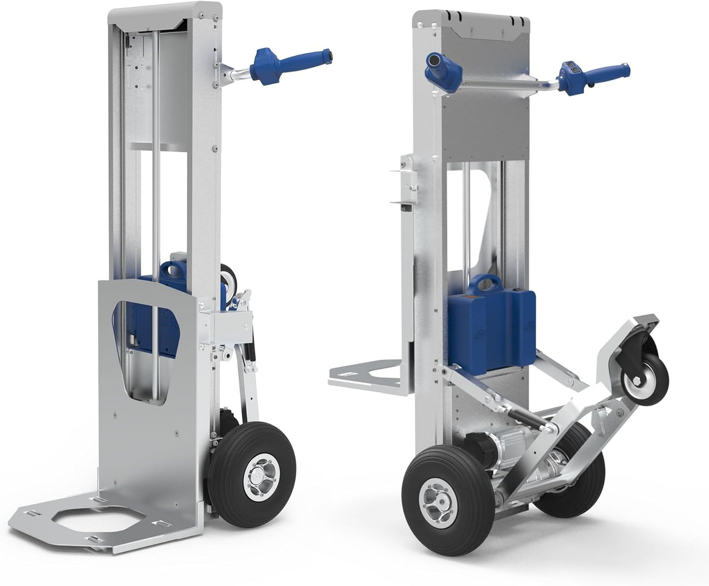 Electric Material Lift Stacker and Motorized Hand Trucks - 375 lbs Capacity & 32.3" Max Lift Height of Loading Plate