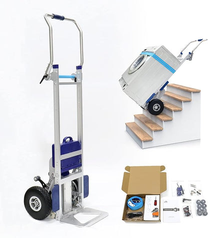 ZW7170GC Electric Stair Climbing Hand Trucks 375 LB Max Load Foldable with 400W Motor and Edge Brakes