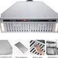 900 CFM Insert Range Hood Smart Voice/Gesture/Touch Control,4 Speed Exhaust Fan, Charcoal Filter, Ducted/Ductless Convertible