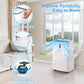 14,000 BTU 4-in-1 Portable Air Conditioners for Rooms Up to 700 Sq.Ft, Remote Control, Window Installation Kit Included