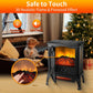 3D Electric Fireplace Stove With Infrared Quartz Heater with Life-Like Flame, Power 1500W, BTU 5120 Maximum Coverage 500 sq ft, Making Home Warm as Spring, 2-Setting Heat, UL Safety